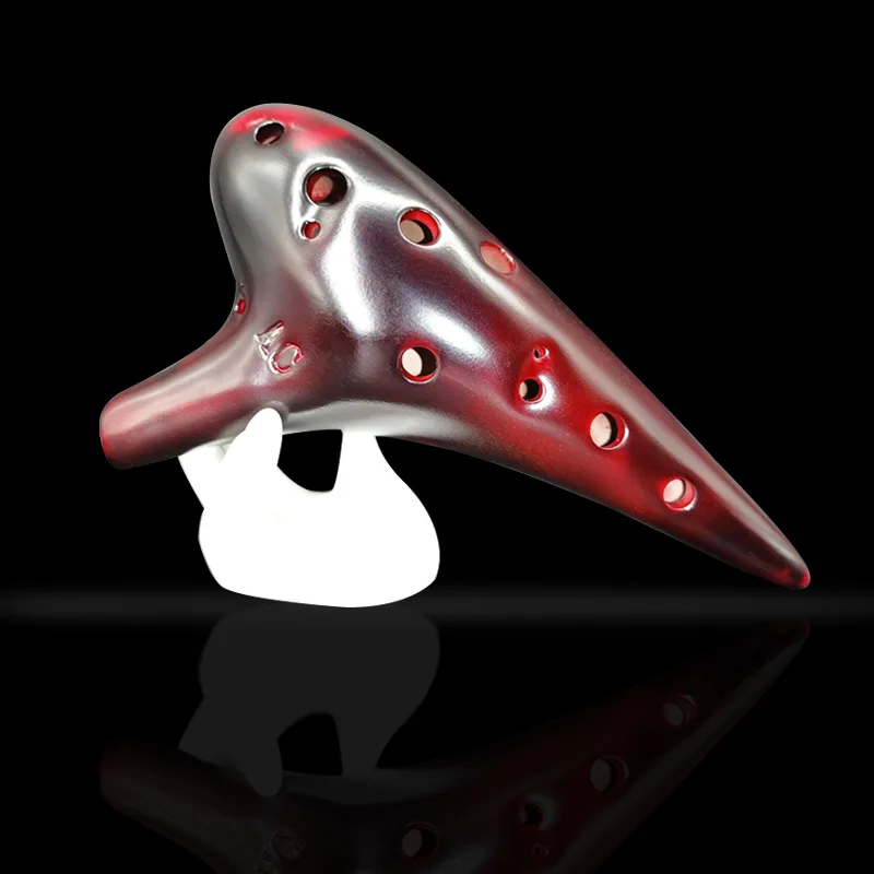 Ocarina Profesional de 12 Orificios, Afinación en Do, Ocarinas de Cerámica de Lujo, Flauta Alta en Do, Instrumentos Musicales para Niños Principiantes