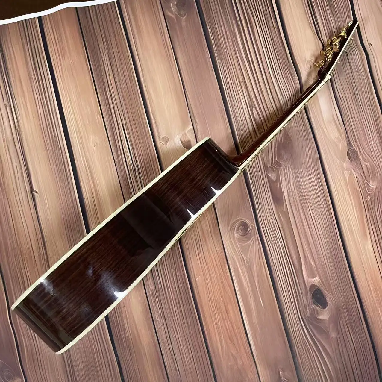 

40-дюймовая серия OM-42, желтая/панель из массива дерева, ель, гриф из черного дерева, 6-струнная высококачественная акустическая гитара из цельного дерева