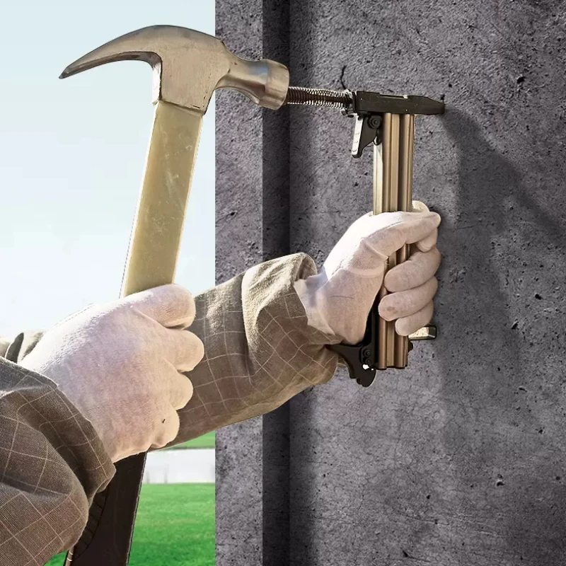 Imagem -02 - Montagem de Concreto Manual Prego Gun Grampo Grampo Taka Nailer Cimento Pregando Carpintaria Tacker Tools St18