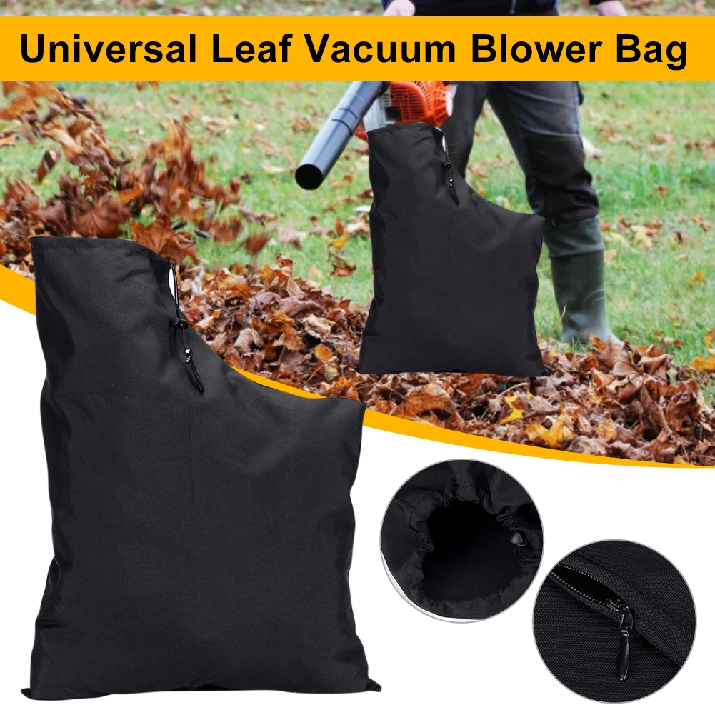 Leaf Vacuum Blower Bag Waterproof Oxford Cloth Bag Zippered Leaf Collection Bag Blower Vacuum Storage Bag Outdoor Garden Tool