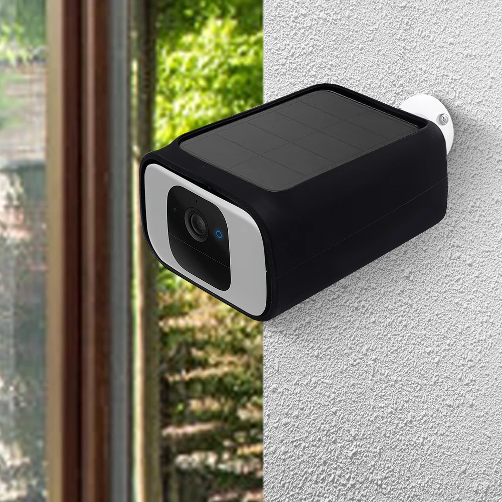 غطاء سيليكون الجلد المضادة للخدش الغطاء الواقي مقاومة الطقس غطاء الكاميرا الجلد ل Eufy Security S230 SoloCam S40 #4
