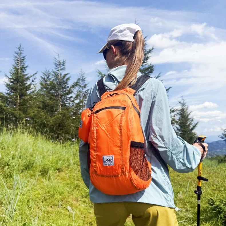 Outdoor Ultra Light Travel Portable Folding Backpack Anti-splashing Skin Storage Bag Mountaineering Bag Leisure Sports Backpack