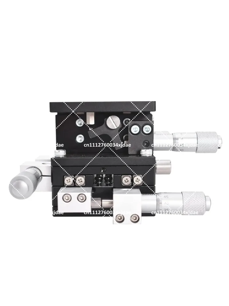60x60mm XYZ 3 Axis Manual Linear Stage Sliding Platform Trimming Table for Optical Measuring Devices