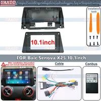 Para BAIC Senova X25 2015-2017 10,1 pulgadas cadre voiture Fascia adaptador Canbus decodificador Android Radio tableau Panel montaje Kit