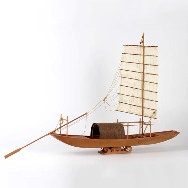 1/20 Fishing Boat Sailing Boat Model High Net Boat Ancient Sailing Boat Model Kit Assembly DIY Ship Model