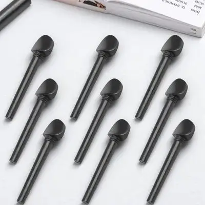 

12pcs Ebony Tuning Pegs for Oud Durable Smooth Musical Instrument Accessories Black Quality Gifts Guitar Parts Premium