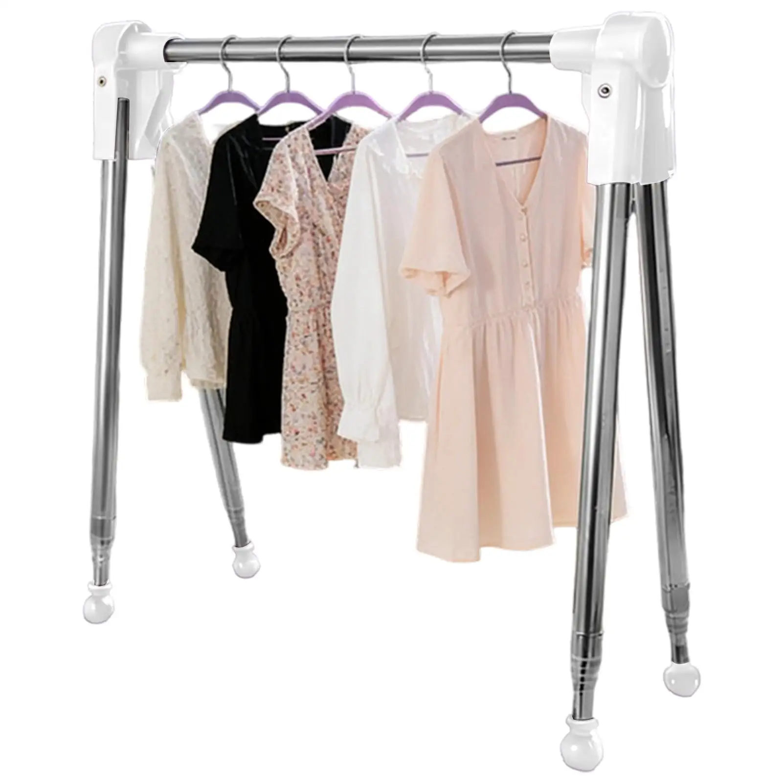 

Indoor Clothes Drying Rack Foldable Clothes Rack Stainless Steel Telescopic Garment Hanger Stretchable Balcony Drying Rack
