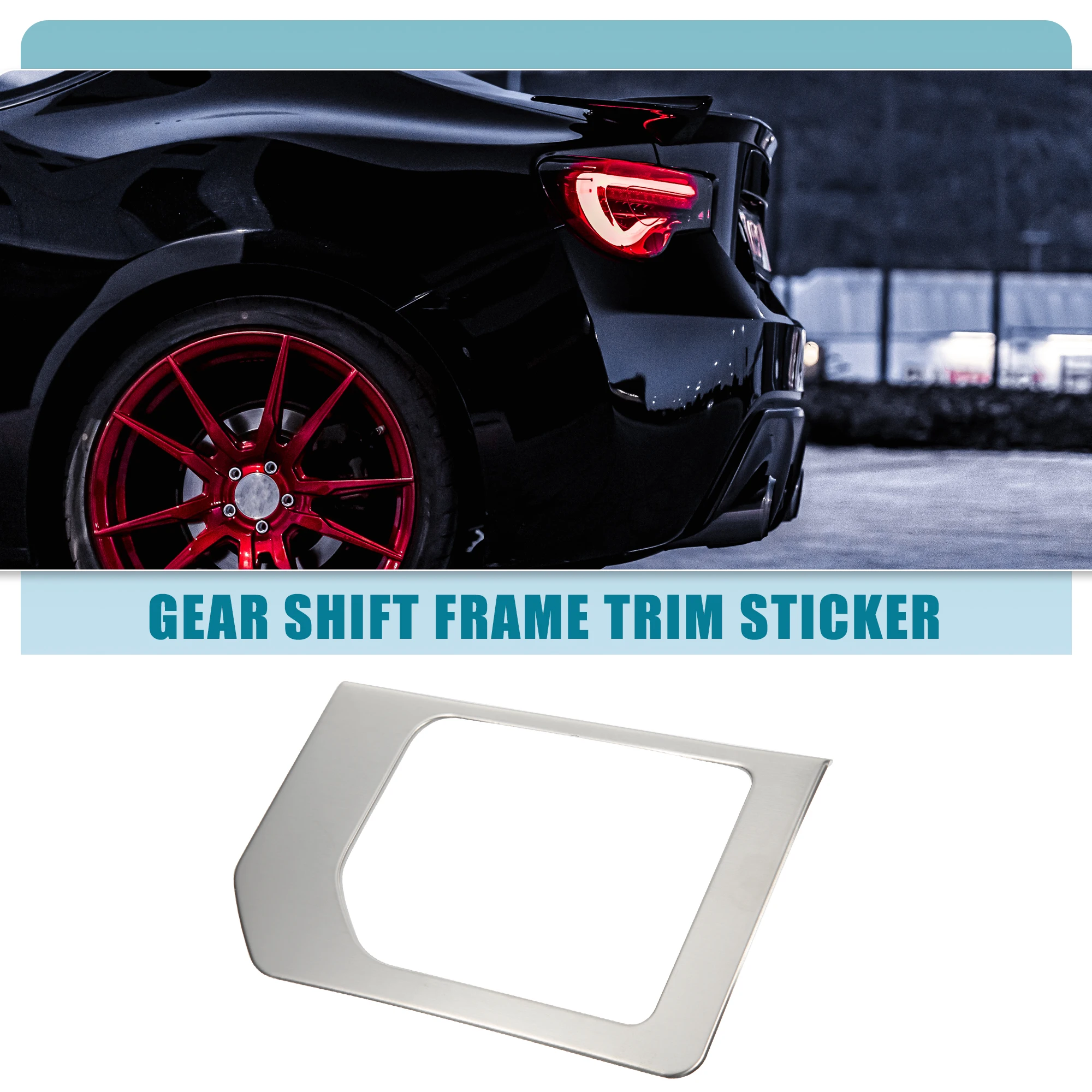 

UXCELL Gear Shift Frame Trim Sticker Panel Cover for Toyota Tundra 14-21 Silver Tone