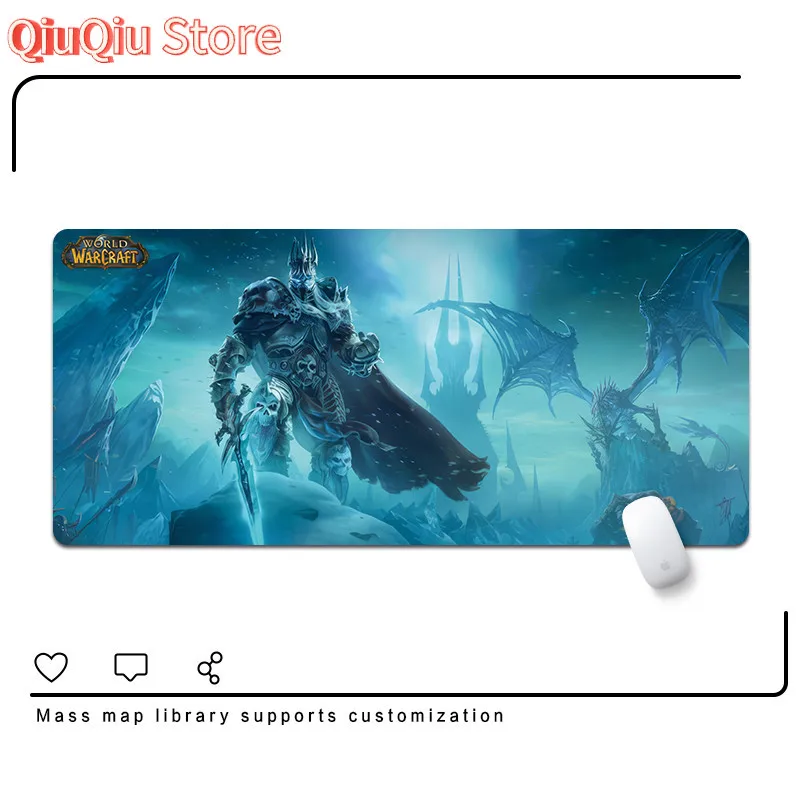 World of Warcraft Mouse Pad Arthas Anime Game Pads Large Custom Dirt-Resistant Computer Desk Mat Keyboard Rug