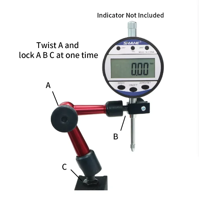 Indicadores de discagem de função ABS digital TESTE DE SOLO 12,7 mm 0,001 mm MEDIDOR DIGITAL
