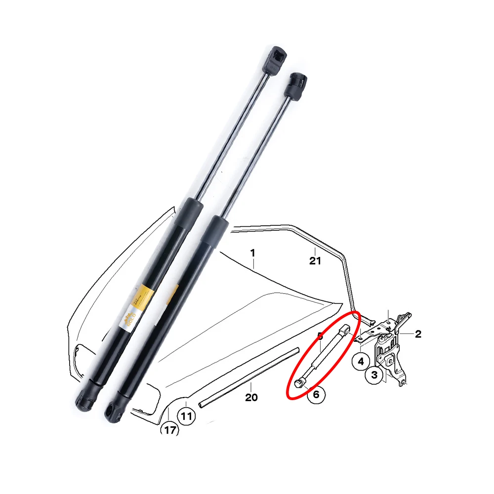 BMW X5 E70 X6 E71 E72 51237148346 엔진 보닛용 가스 스프링 2개 리프트 서포트 자동차 액세서리