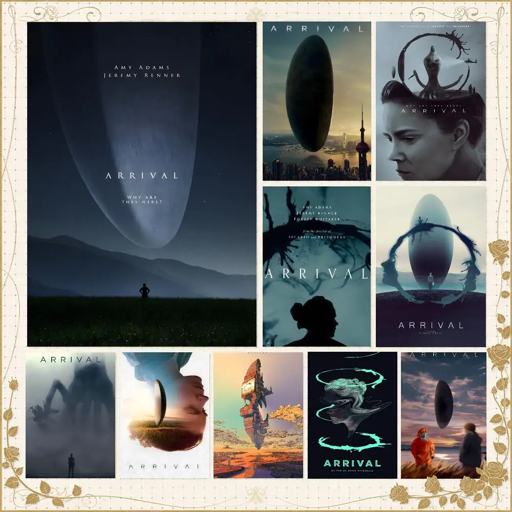 Film A-Arrival Sci-Fi Drama Poster Wall Art Bedroom Living Room Dorm Bar Cafe Gym Studio Home Decor Gifts