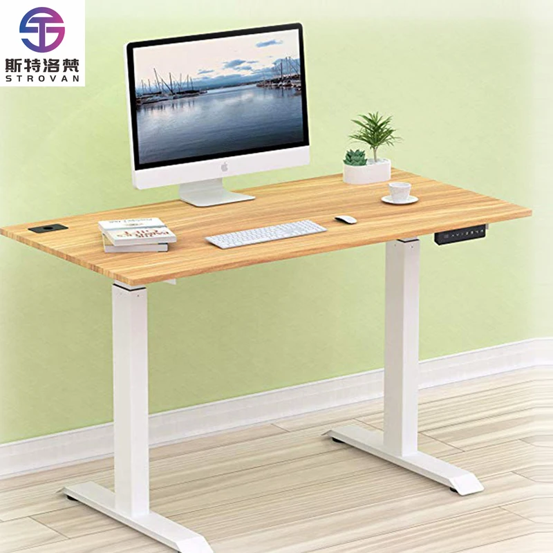 مكتب إلكتروني مدمج ذكي قائم مخصص قابل للتعديل للجلوس والوقوف مكاتب ارتفاع إطار مكتب قابل للتعديل #1