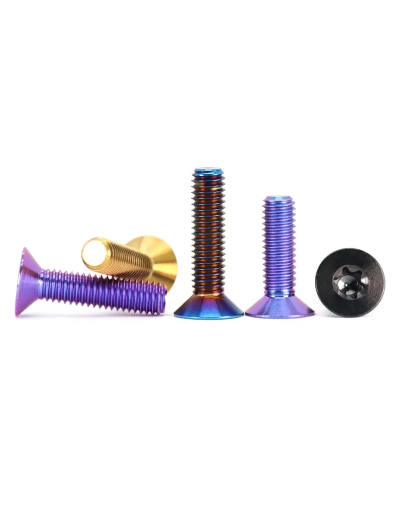 AliExpress NONE M4 M5 M6 M8 Titanium Countersunk Torx Screw Thin Lightweight Bicycle Crank Assembly Electric Motorcycle Rocker Arm Upgrade