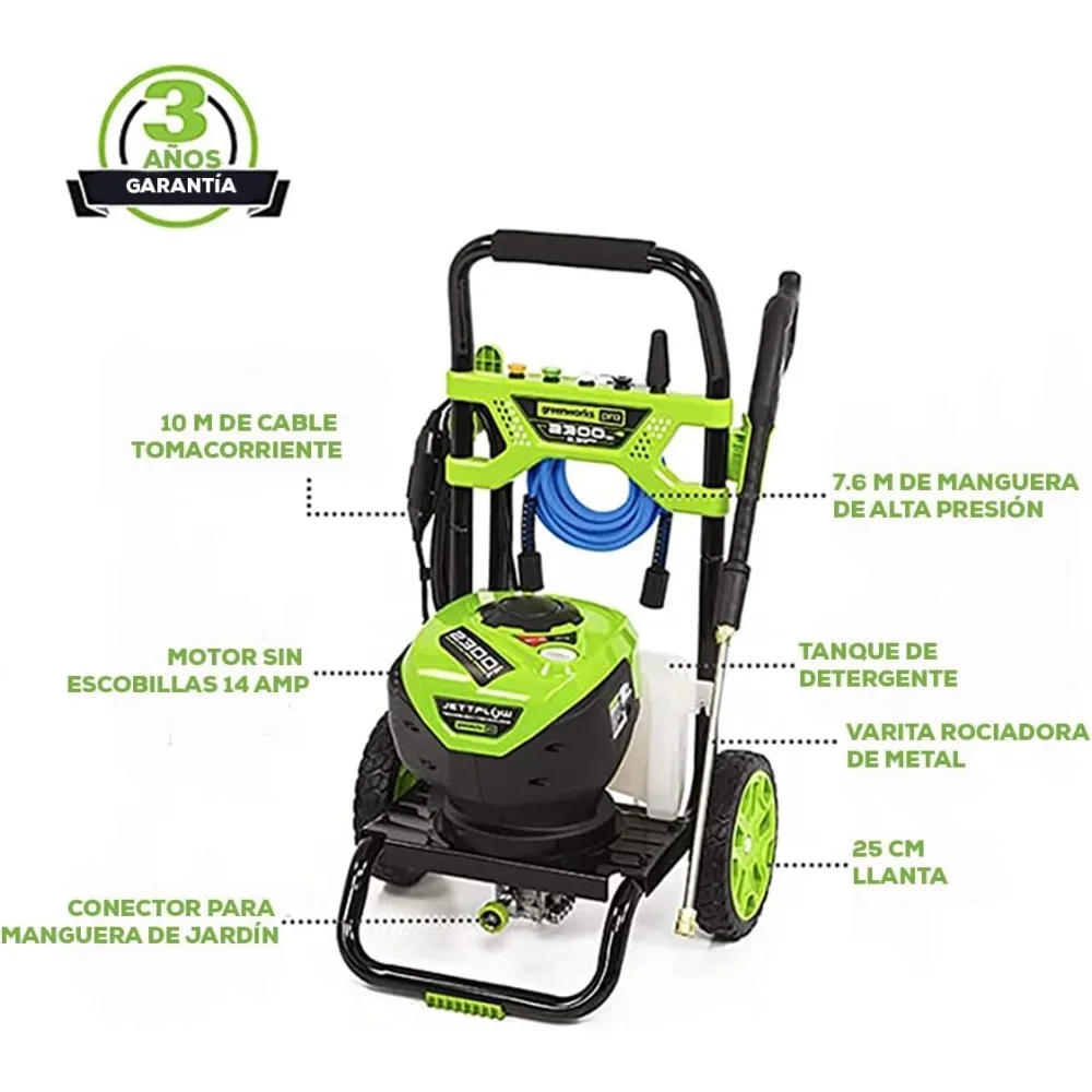 PRO 2300 PSI high pressure washer, low noise (2.3 GPM) Electric Pressure Washer, suitable for various cleaning scenarios