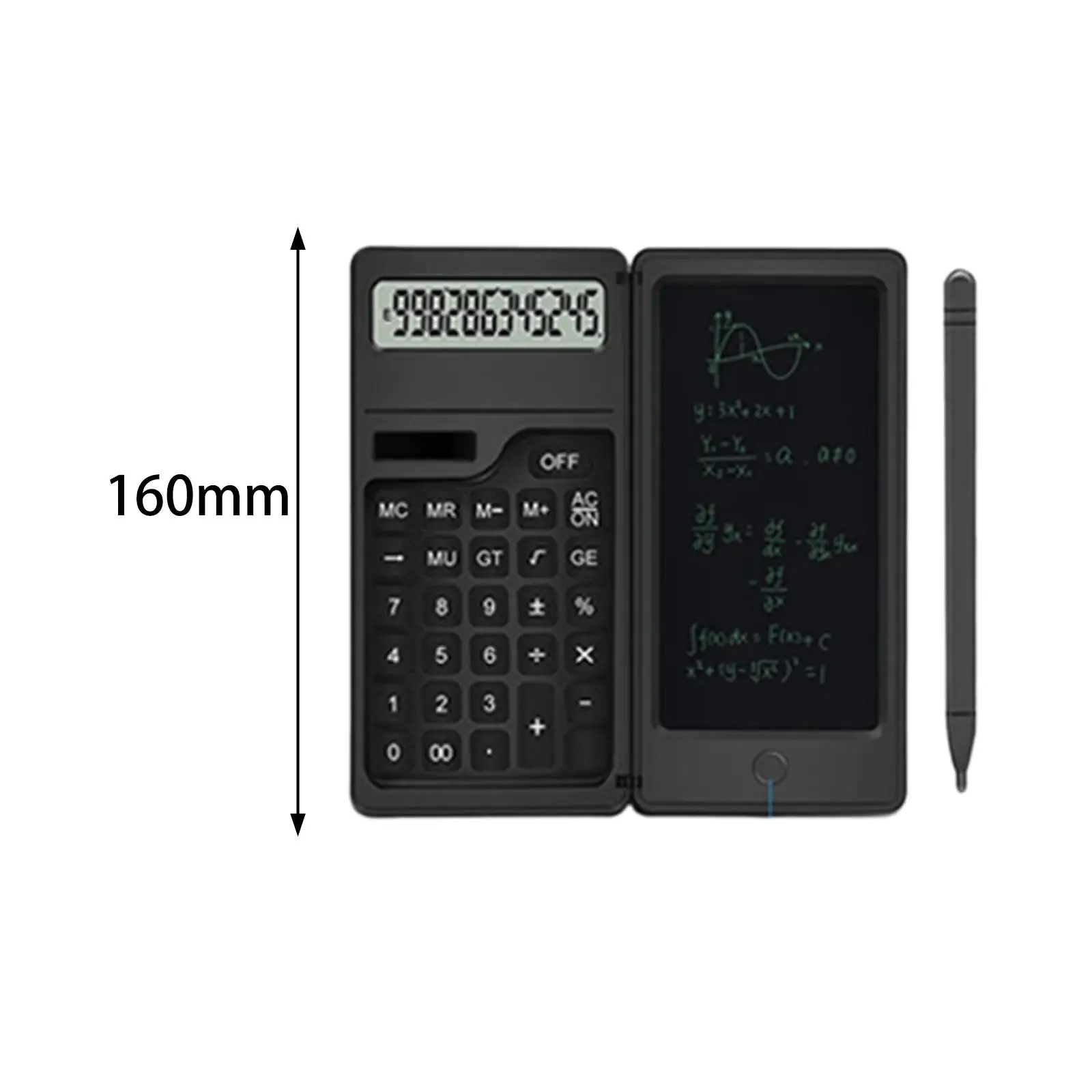 Desktop Calculator Portable Lightweight Pocket Calculator with Writing Tablet and Pen for Office Accounting Business School Home