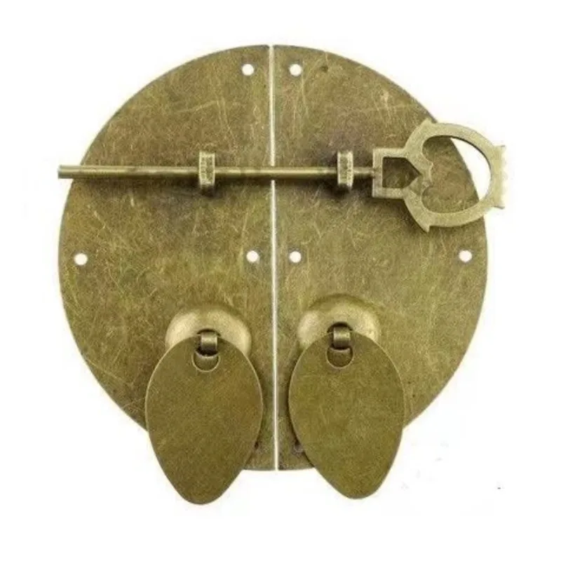 

1PC Vintage Iron Kitchen Drawer Cabinet Door Double Round Handle Furniture Knobs Hardware Cupboard Pull Handles,10cm Dia.