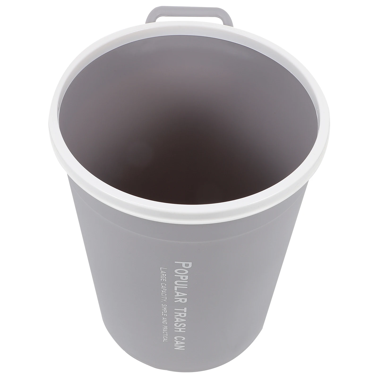 

Rubbish Garbage Can Trash Cans Bathroom with Lid Waste Storage Bin Grey Pp Basket for