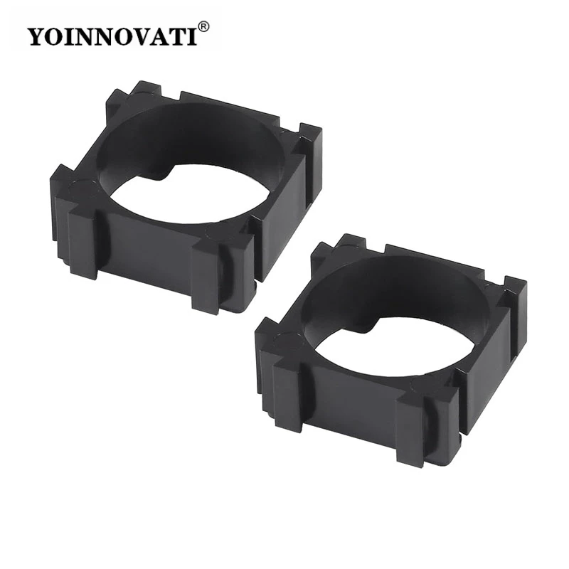 10Pcs 18650 Lithium Battery Holder, Plastic Battery Pack Bracket Cylindrical Cell Battery Stand Cell Spacer for DIY Fixed Batte