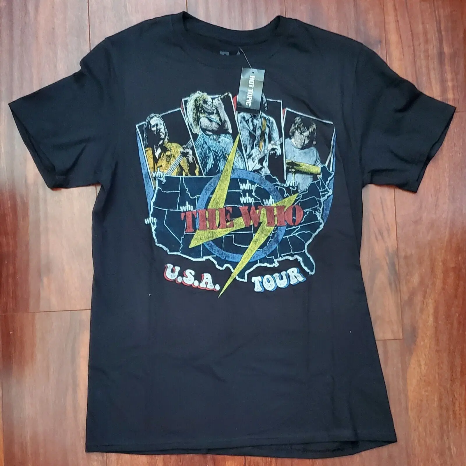 HOT TOPIC THE WHO CONCERT US TOUR SHIRT MEDIUM NWT