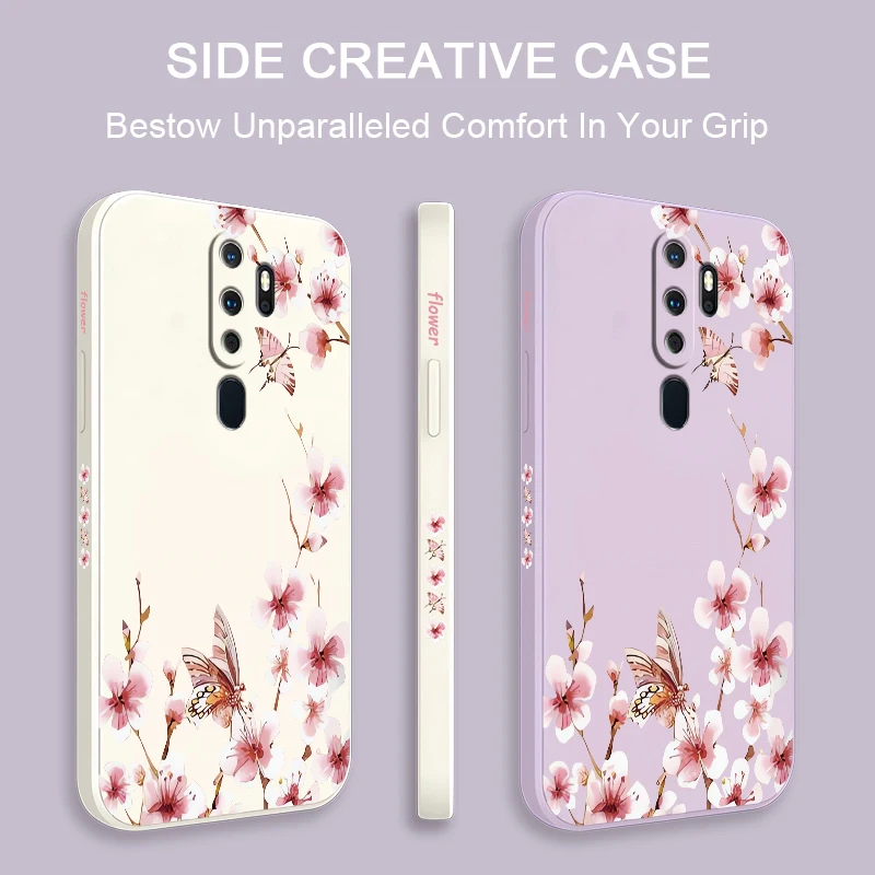 Bright Flowers Phone Case For OPPO A9 A9X K9 A8 A7X A7 K7X AX5 K5 A5 A5S A3S A1 Pro Silicone Soft Shockproof Bumper Back Cover