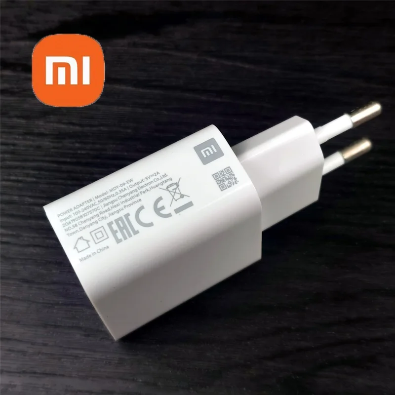 Original Xiaomi Charger 10W Cell Phone EU Charging Power Adapter For mi a1 a2 lite 9c redmi 7 9a Note 9S Usb Type C Micro Cable