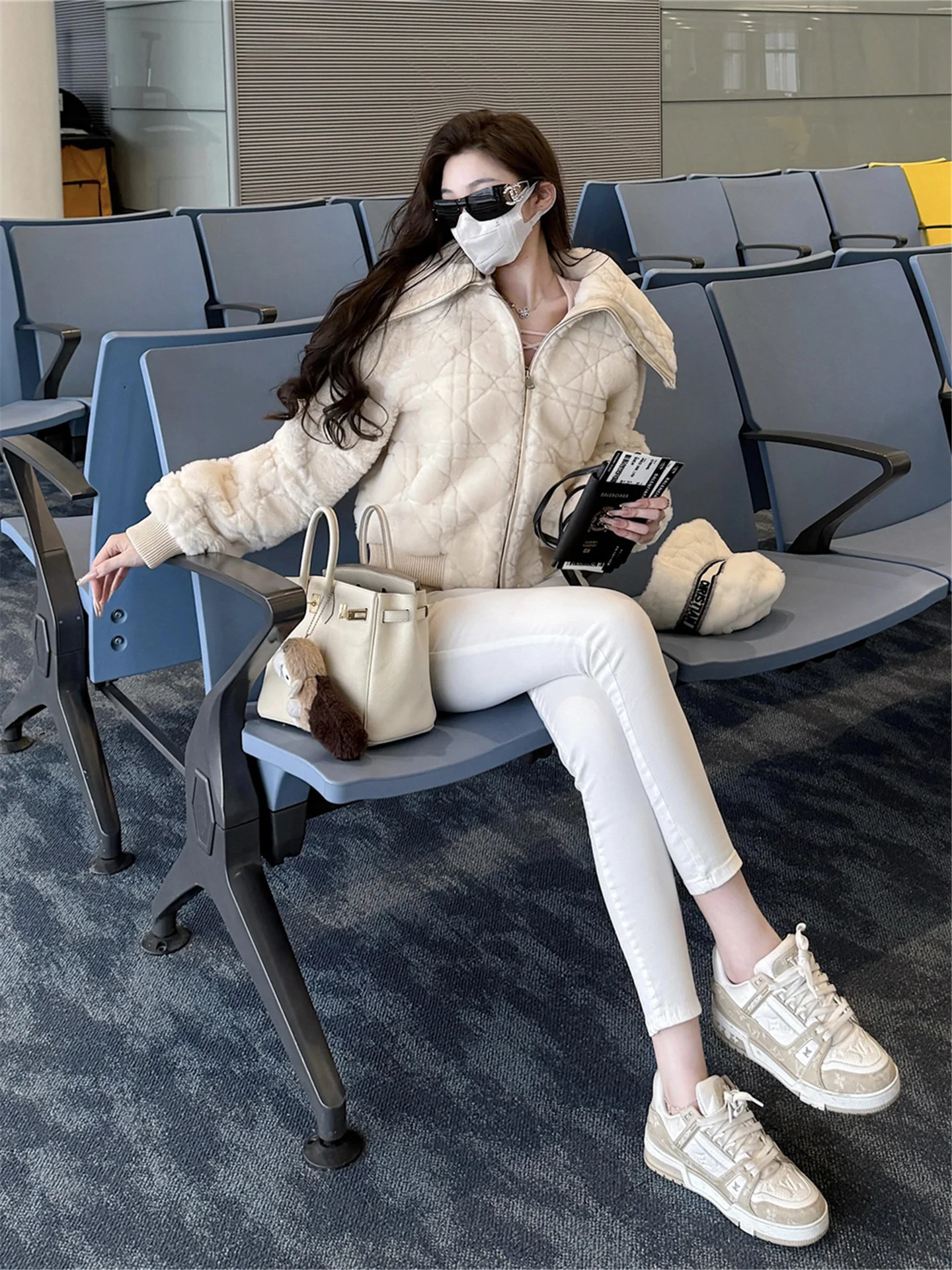 

High Waist Slim Fit Jeans Women's Spring White Tight Leggings Pencil Pants Lengthened Butt Lifting Cotton Casual Jeans