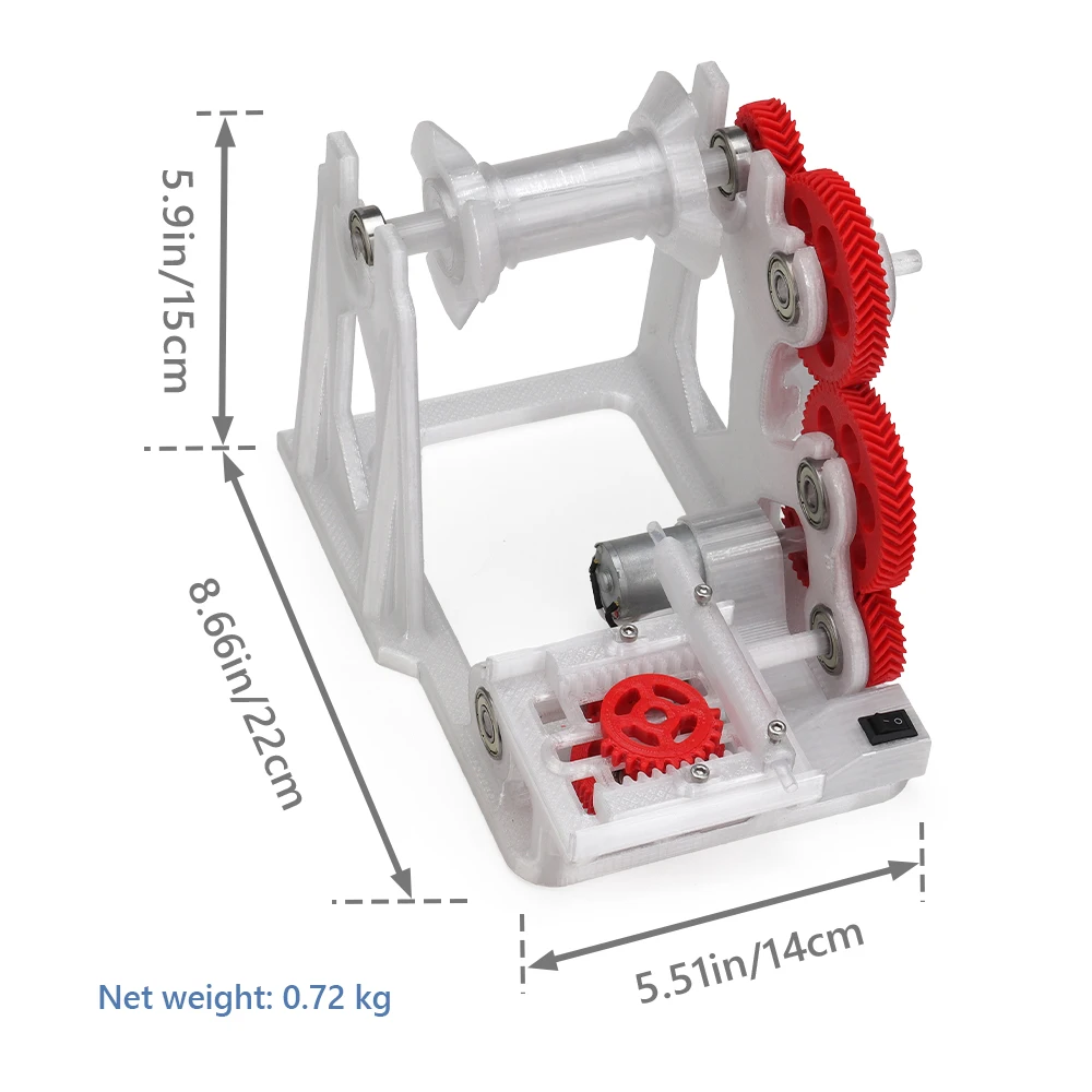Portable Hand Crank 3D Filament Winder Spool Coiler Universal Winding Tool for PLA PETG ABS 3D Printing Consumables Organizer