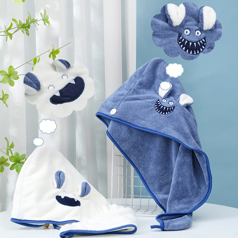 Bonnet de douche en microcarence à séchage rapide pour femme, serviette douce pour femme, turban pour fille, bonnet pour cheveux secs, chapeaux de bain