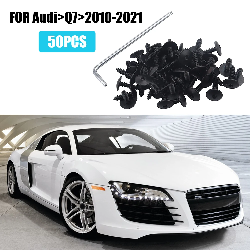 50 قطعة M5x16 سيارة درابزين المسمار السحابة مع توركس وجع غطاء المحرك سبلاش الحرس مسامير مسمار مزلاج التجنيب لأودي N90775001