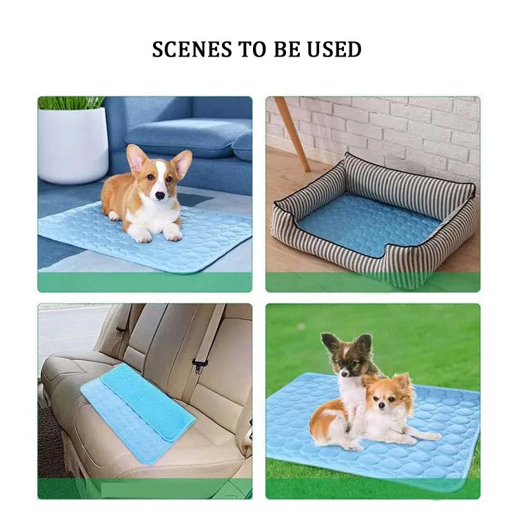 Sommer-Hundekühlmatte, strapazierfähige Decke für Katzen, Sofa-Eismatte, atmungsaktives Kühlbett für kleine und große Hunde und Katzen, waschbares Haustierzubehör. – Detail 12