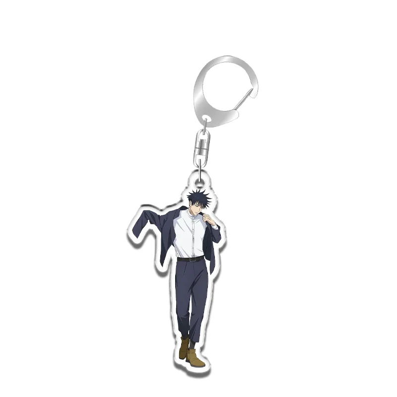 Keychain for Jujutsu Kaisen Maki Zenin Suguru Geto Mahito Anime Game Fans Recycled Acrylic Backpack Pendant Decoration Rare Toys