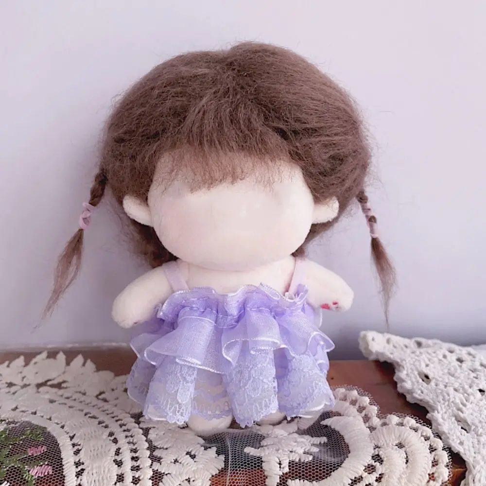 

Toy Outfit Princess Dress 10CM Doll Clothes With Black Trim Multi Color 12BJD Dolls Accessories Mini Lace Cloth Children Gift