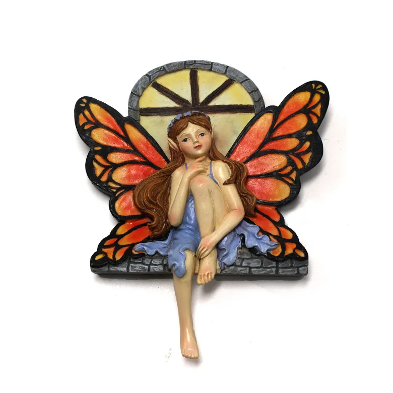 Glowing Resin Fairy Tree Ornament - magical Garden Hanging Decor for Outdoor & Courtyard