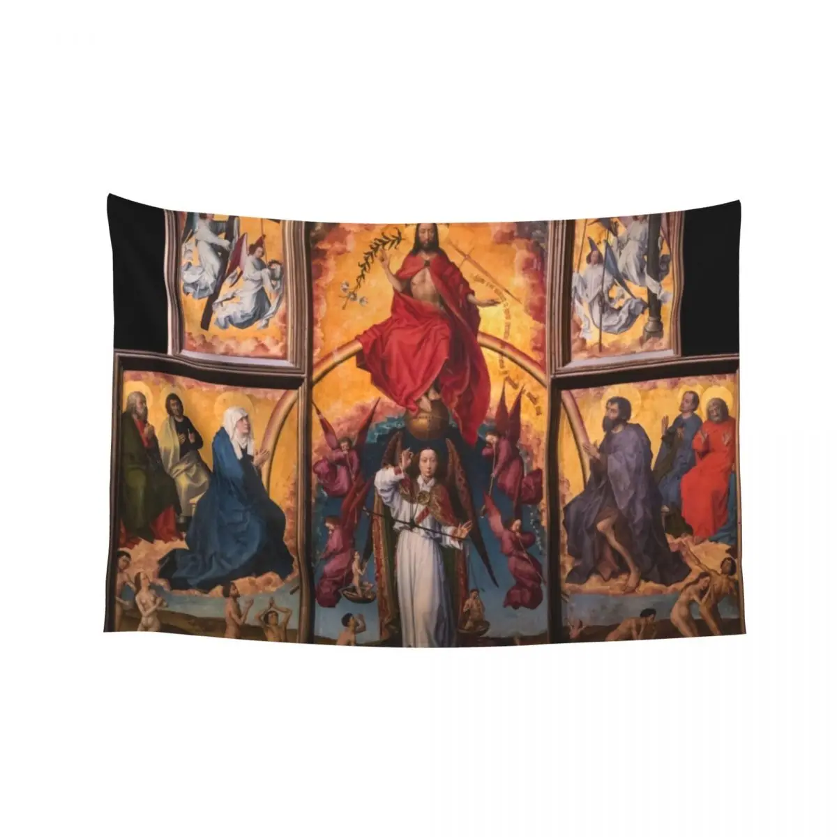 

Rogier Van der Weyden - Beaune Altarpiece Tapestry Wall Coverings Decoration Wall Tapete For The Wall Tapestry