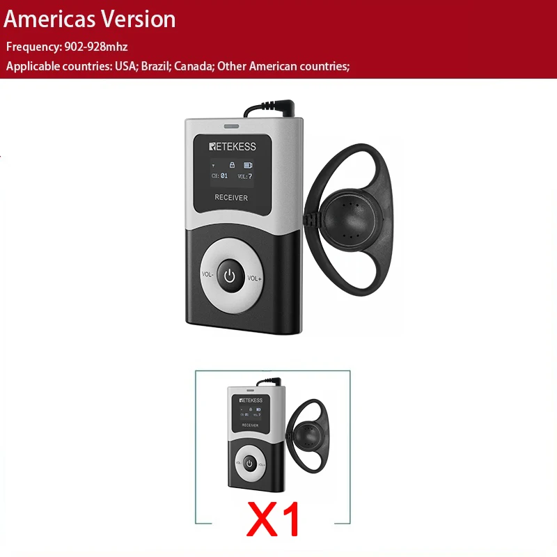 Retekess T130U Accessoires Draadloos Radiogids Systeem Draadloze Audio Zender, Ontvanger, Microfoon Voor Toerisme, Conferenties