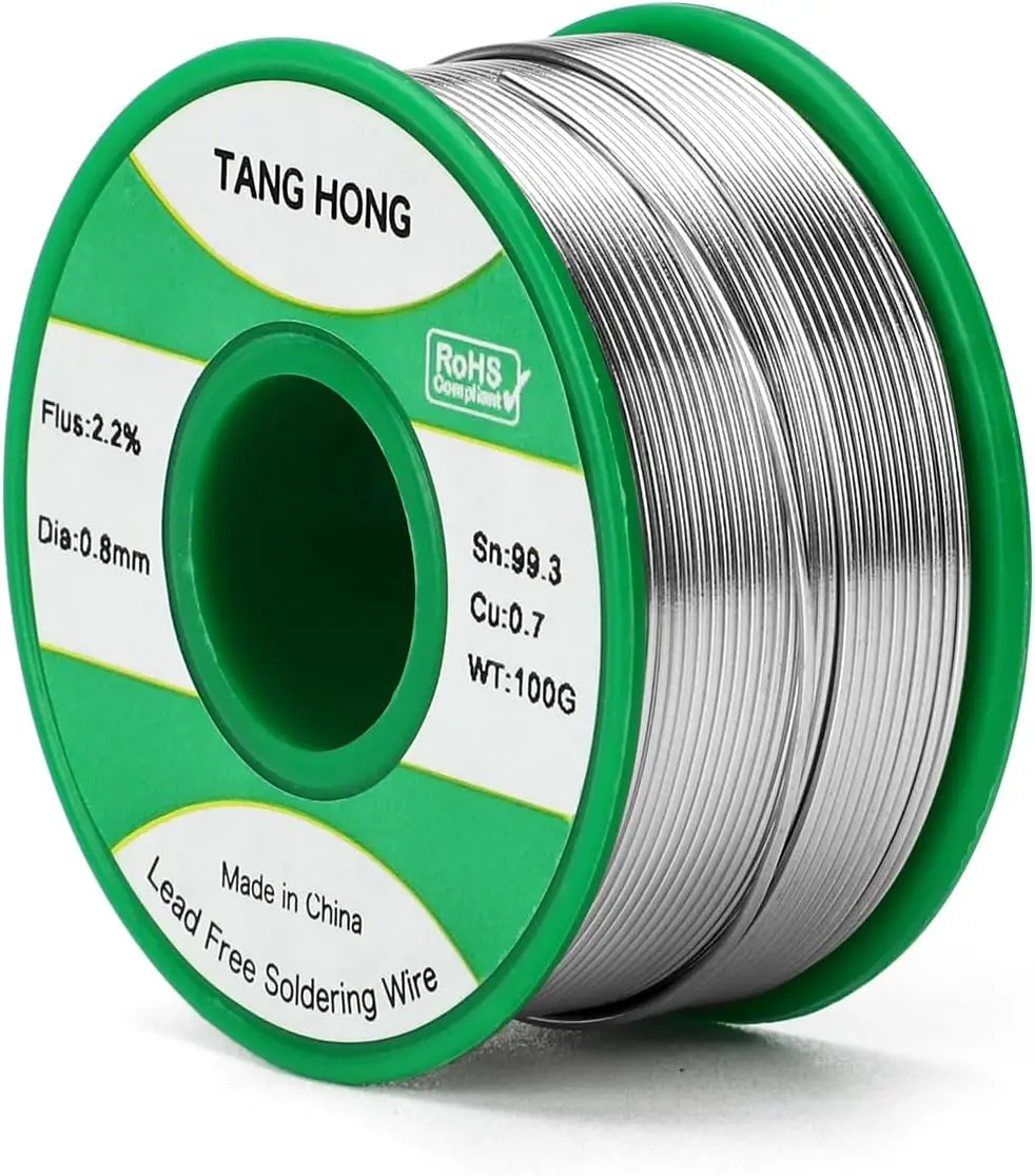 tanghong fio de solda sem chumbo ferro de solda eletrica reparacao de solda incluindo rosin tin wire sn993cu07 50g 100g 05 06 08 01