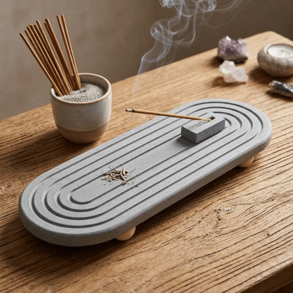 Diatomite Water Absorbing Tray Rectangular Practical Counter Top Tray Sturdy Fast Water Absorption Fast Drying Mat Bathroom