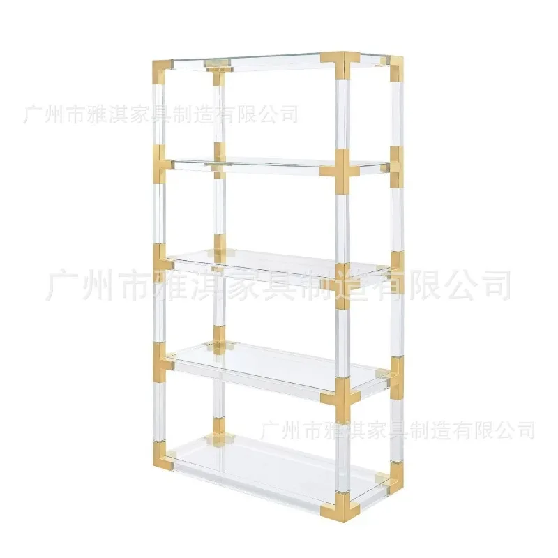 

Acrylic Stainless Steel Bookshelf Acrylic Bookcase Display Rack