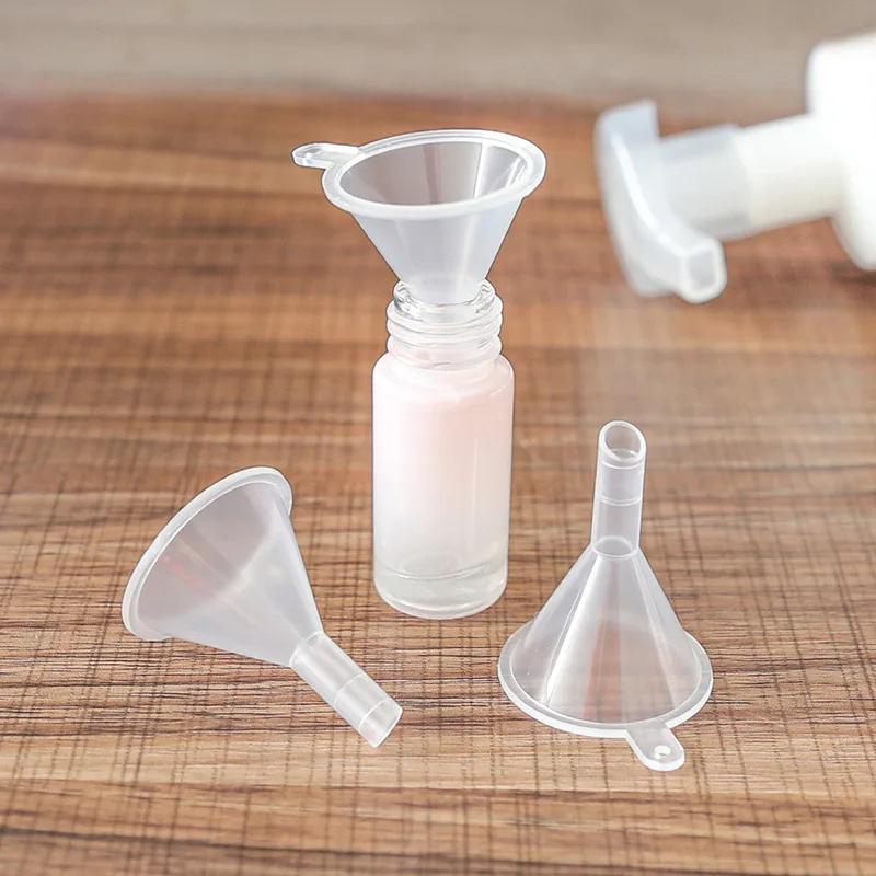Mini Funnel Perfume Dispenser Funnel Small Aluminum/Plastic Funnels For Lab Bottles Sand Art Spices Powder Essential Oil Packing