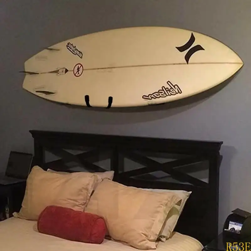 

R53E Wall Mount Surfboard Storage Rack Adjustable Home Wall Mount Snowboard Storage Rack Skateboard Display Rack Wall Hanger