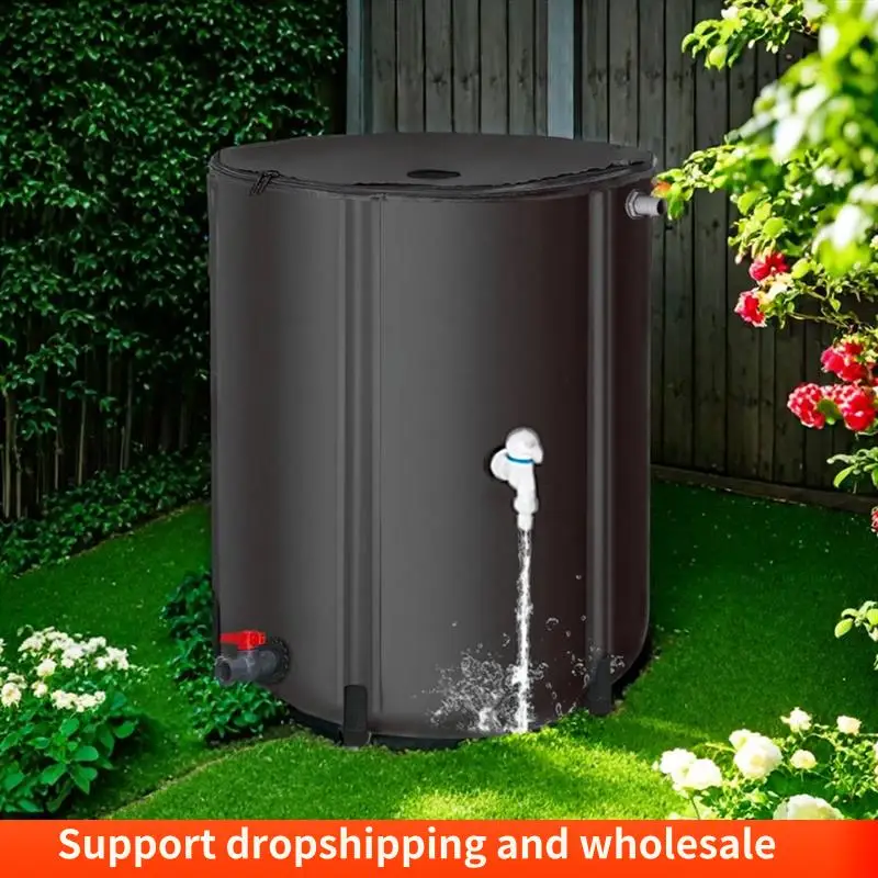Tanque de armazenamento de água para reciclagem de água da chuva aa86, balde de irrigação de jardim, recipiente de coleta, barril de armazenamento de água de jardim