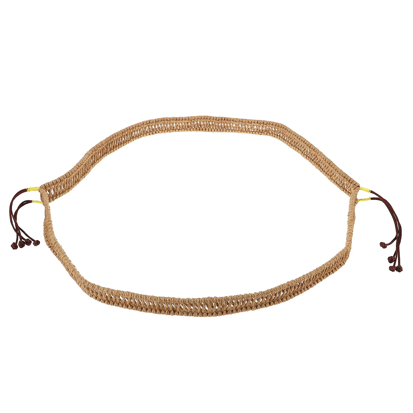 

1Pcs Light Brown Ethereal Drum Wrap Rope Handmade Hemp Cord for Drum Decoration DIY Craft Protective Band Portable Design Rope