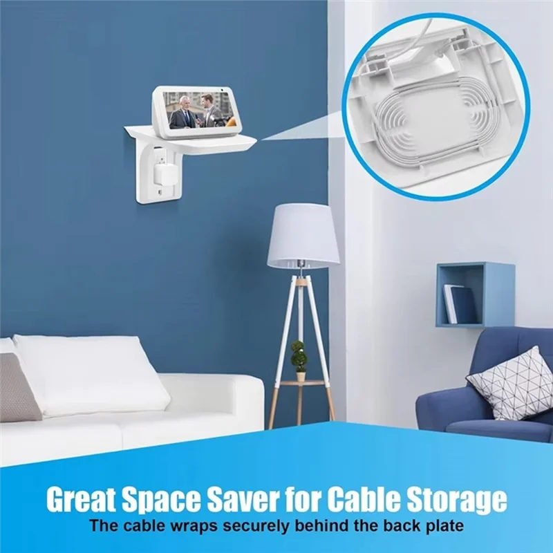 حامل حائط AA84 لـ Echo Show 5 وEcho Show 8، حامل مكبر الصوت، ملحقات سماعات ذكية دوارة قابلة للتعديل