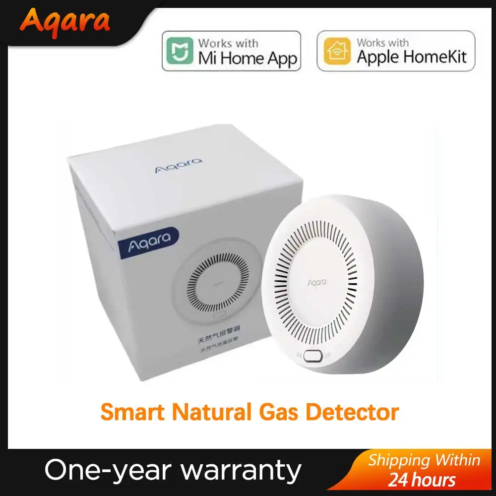 Original Aqara Smart Natural Gas Detector Zigbee Gas Leak Alarm Linkage Smart Home Security for Xiaomi Home Homekit