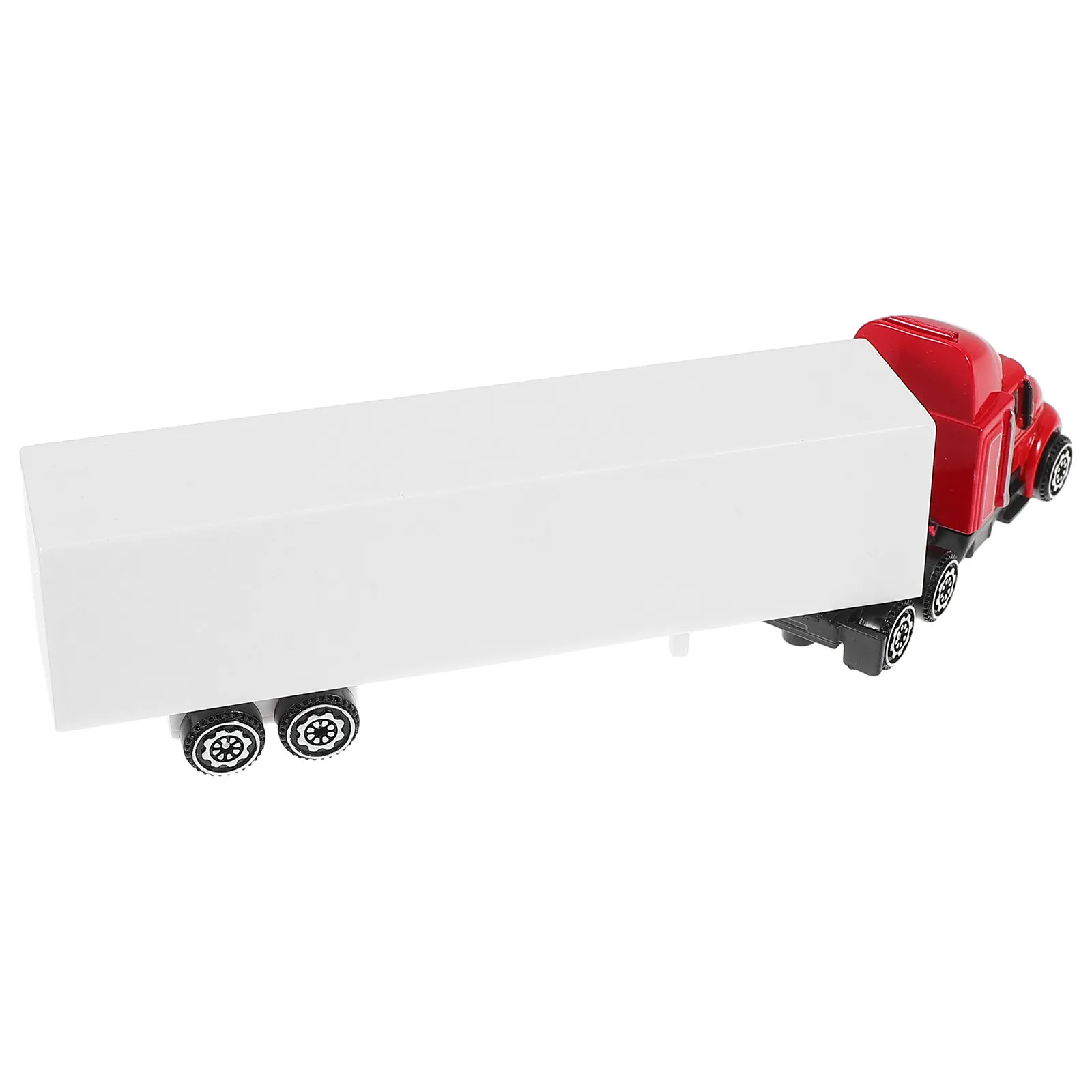 

Контейнеровоз-автовоз для мальчиков и девочек, из сплава, реалистичный дизайн грузовика, американский стиль, детализированные колеса и кузов