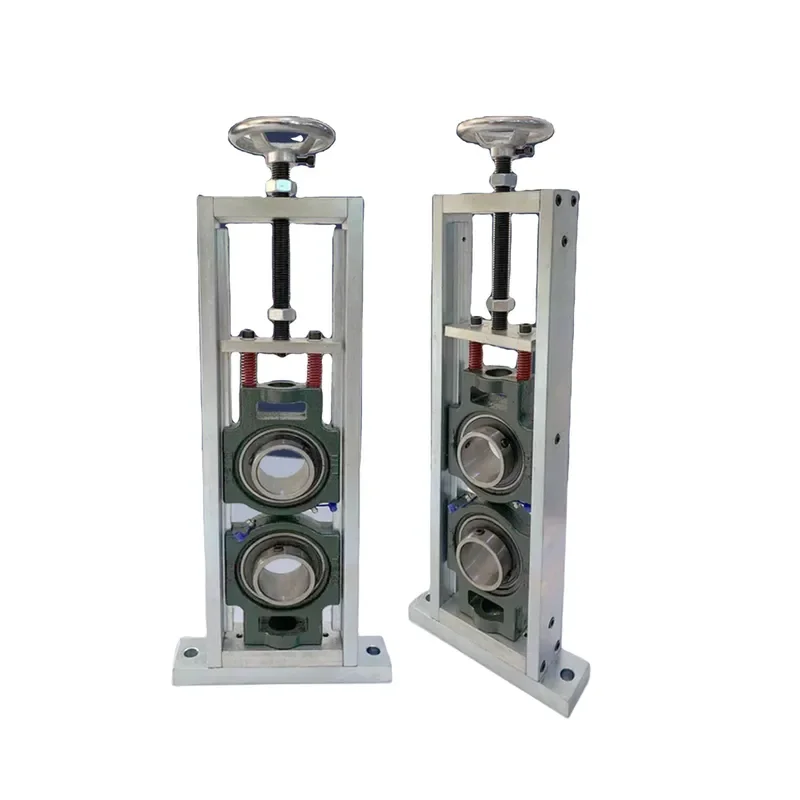 Adjustable Bearing Base Vertical Lift Roller Pressure Gantry Material Chrome Plated Bracket Horizontal Fixed Base