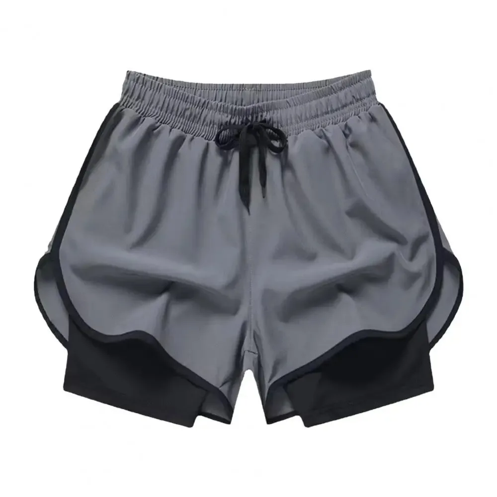 

2 in 1 Men Running Pants Quick Dry Breathable Anti-Exposure Men's Jogging Shorts Fitness Workout Fitness Gym Shorts Summer