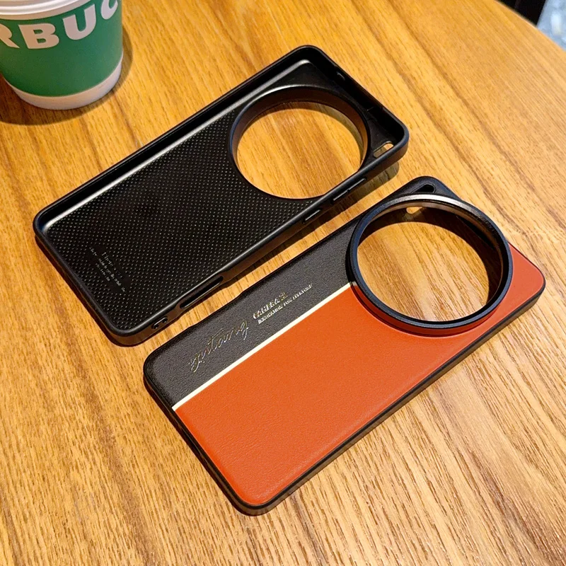 Night Lightning Fluorescent Line Two-pigment Leather Case For VIVO X200 Pro 200 pro mini X100S Pro X100 Ultra Lens Protect Cover