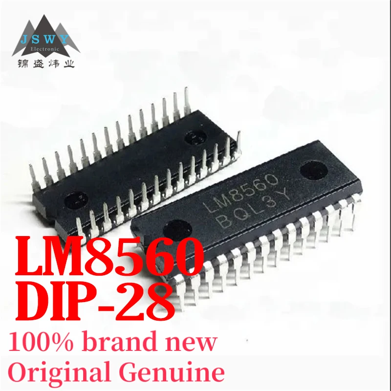 

(5/50pcs) LM8560 DIP-28 Digital Alarm Clock Chip Genuine Original Stock Fast Shipping Brand New Free Shipping LM8560